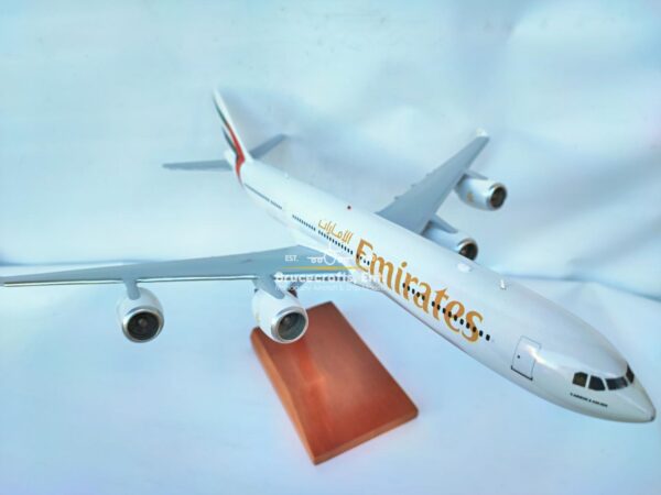 Model of Airbus A340-500 Emirates Airlines with detailed craftsmanship.